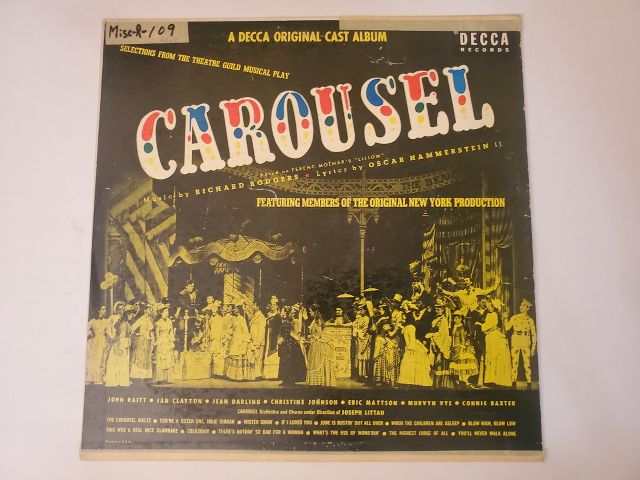 Original Broadway Cast Carousel: A Decca Original Cast Album vinyl record