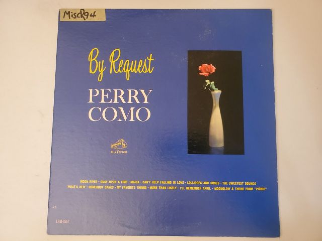 Perry Como By Request vinyl record