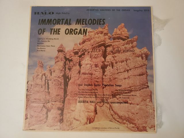 Eric Silver Immortal Melodies of the Organ vinyl record