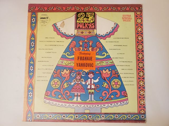 Frankie Yankovic 25 Polkas vinyl record