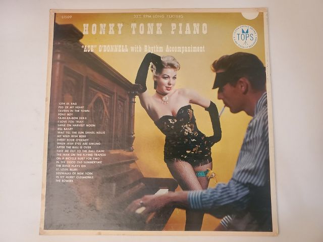Ace O'Donnell with Rhythm Accompaniment Honky Tonk Piano vinyl record