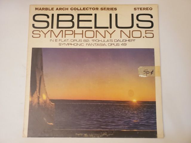 Jean Sibelius Symphony No. 5 vinyl record