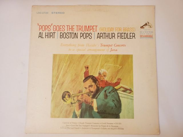 Al Hirt, Boston Pops, Arthur Fiedler Pops Goes the Trumpet (Holiday for Brass) vinyl record