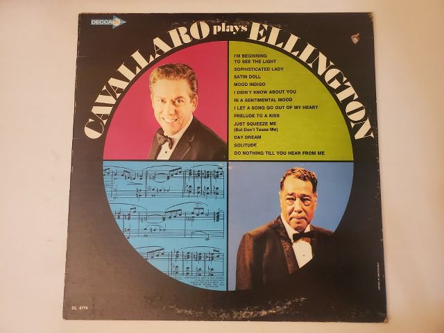 Carmen Cavallaro Cavallaro Plays Ellington vinyl record