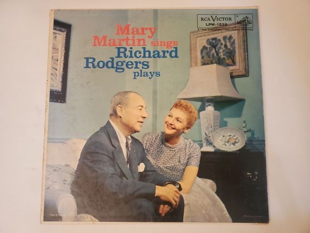 Mary Martin and Richard Rodgers Mary Martin Sings Richard Rodgers Plays vinyl record