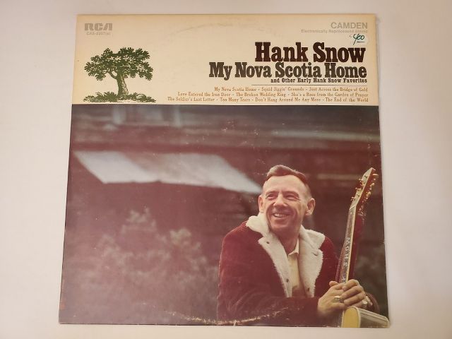 Hank Snow My Nova Scotia Home vinyl record