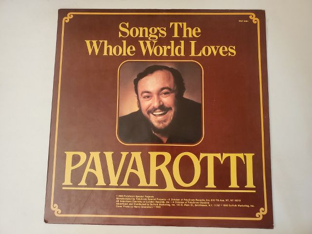 Luciano Pavarotti Songs The Whole World Loves vinyl record