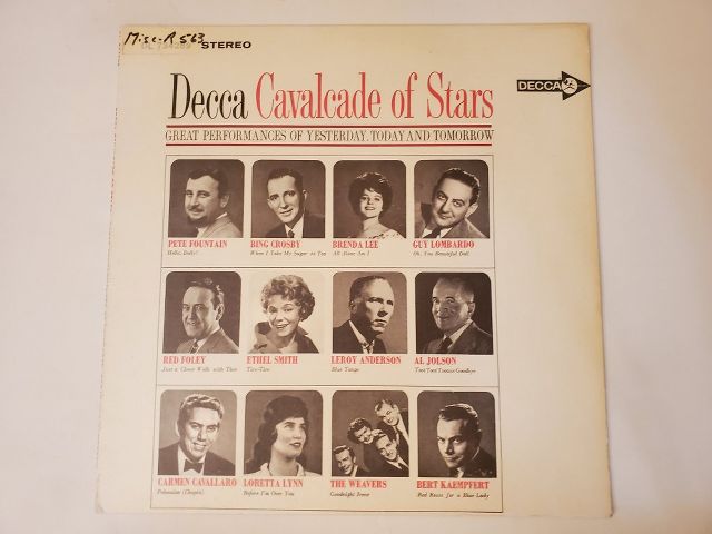 Various Artists Decca Cavalcade of Stars vinyl record