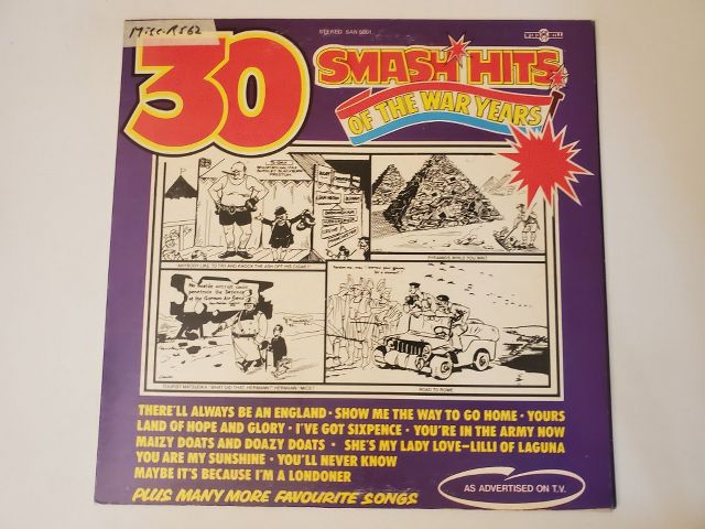 Unknown 30 Smash Hits of the War Years vinyl record