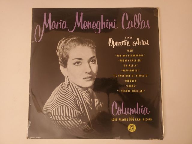 Maria Meneghini Callas Sings Operatic Arias vinyl record