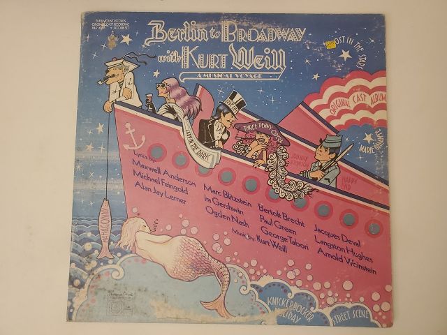 Kurt Weill Berlin to Broadway with Kurt Weill vinyl record