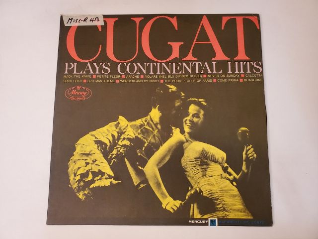 Xavier Cugat Cugat Plays Continental Hits vinyl record
