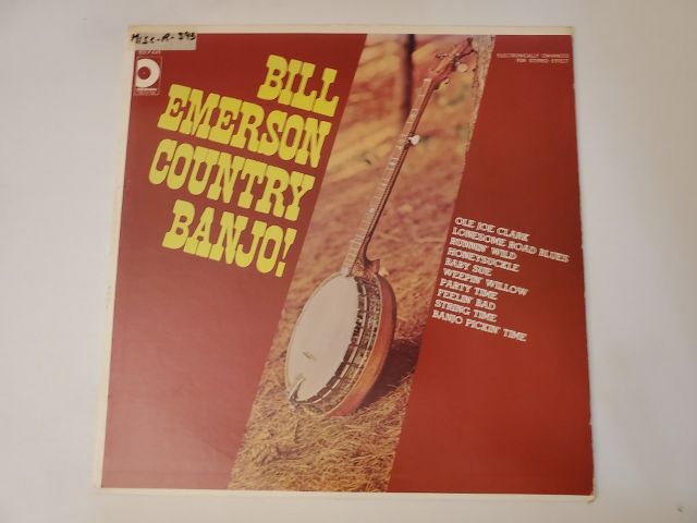 Bill Emerson Country Banjo! vinyl record