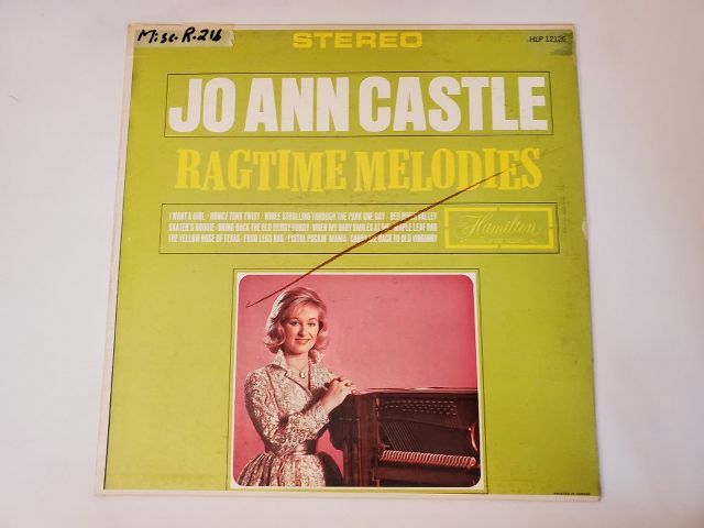 Jo Ann Castle Ragtime Melodies vinyl record