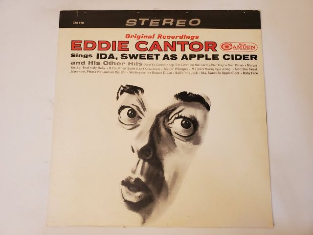 Eddie Cantor Sings Ida, Sweet as Apple Cider vinyl record