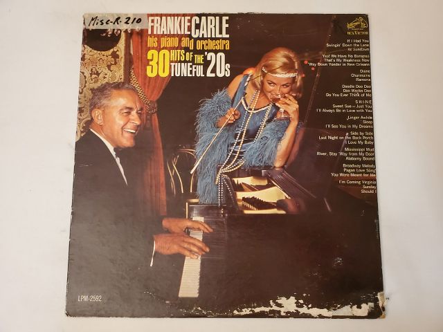Frankie Carle, His Piano and Orchestra 30 Hits of the Tuneful 20s vinyl record