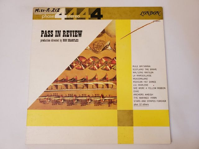 Bob Sharples Pass In Review vinyl record