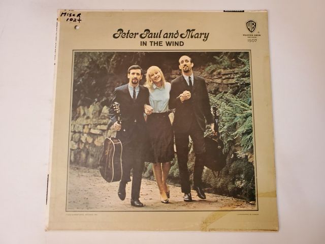 Peter, Paul and Mary In the Wind vinyl record