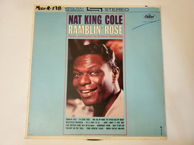 Nat "King" Cole Ramblin' Rose vinyl record
