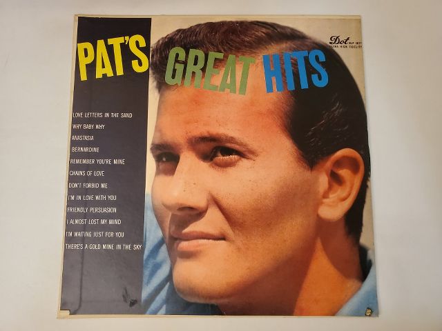 Pat Boone Pat's Great Hits vinyl record