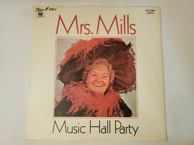 Mrs Mills Music Hall Party vinyl record