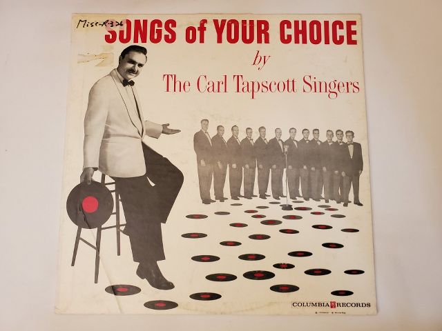 The Carl Tapscott Singers Songs of Your Choice vinyl record