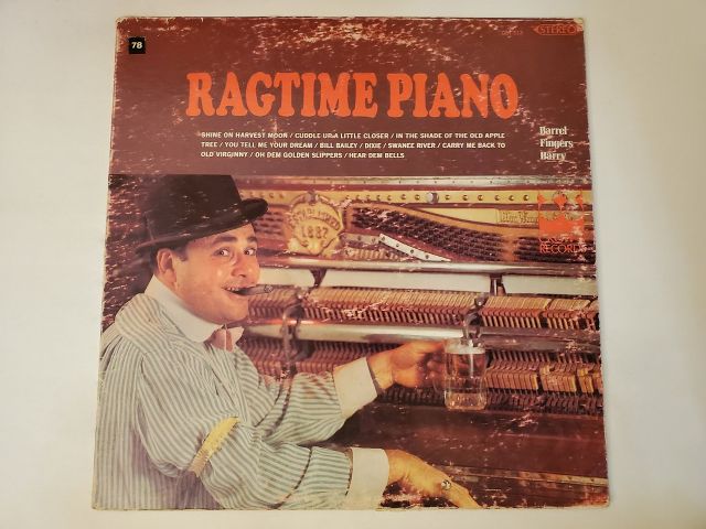 Barrel Fingers Barry Ragtime Piano vinyl record