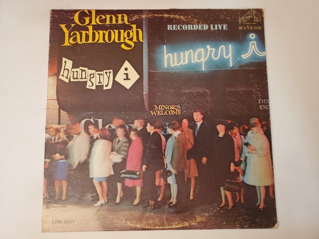 Glenn Yarbrough Recorded Live: Hungry i vinyl record