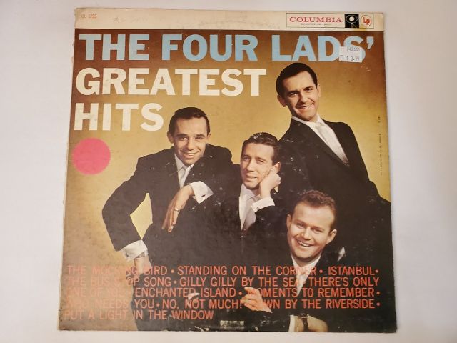 The Four Lads Greatest Hits vinyl record