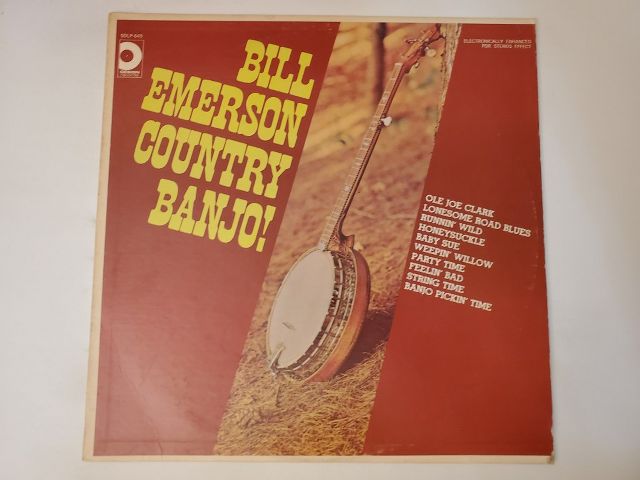 Bill Emerson Country Banjo! vinyl record