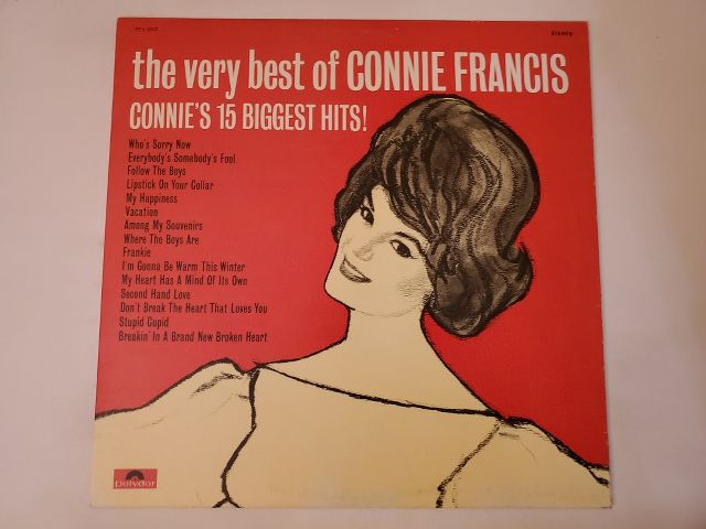 Connie Francis The Very Best of Connie Francis: Connie?s 15 Biggest Hits vinyl record