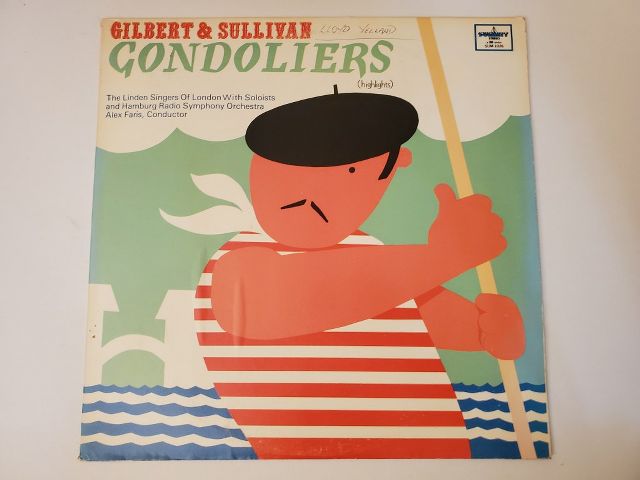 Gilbert & Sullivan Gondoliers (highlights) vinyl record