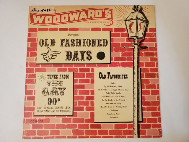 Billy Rowland, Leonard Leigh, Frank Simms and His Minstrels Old Fashioned Days: Tunes from the Gay 90's vinyl record