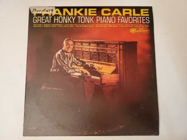 Frankie Carle Great Honky Tonk Piano Favorites vinyl record