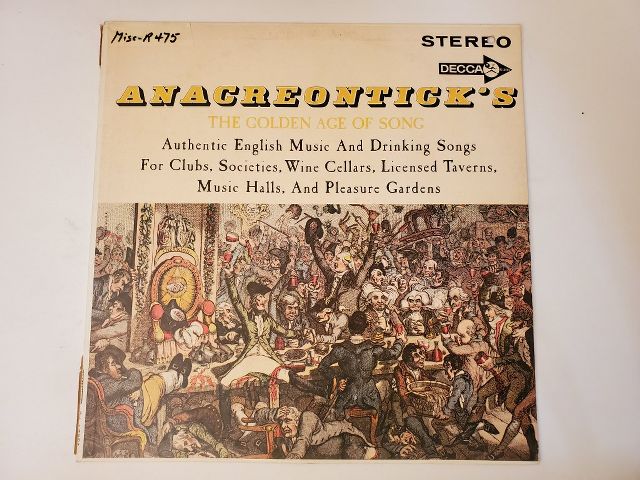 Anacreontick's The Golden Age of Song vinyl record