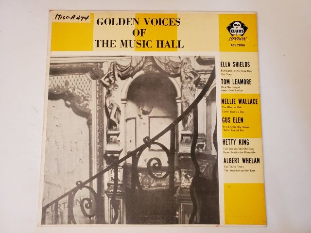 Various Artists Golden Voices of the Music Hall vinyl record