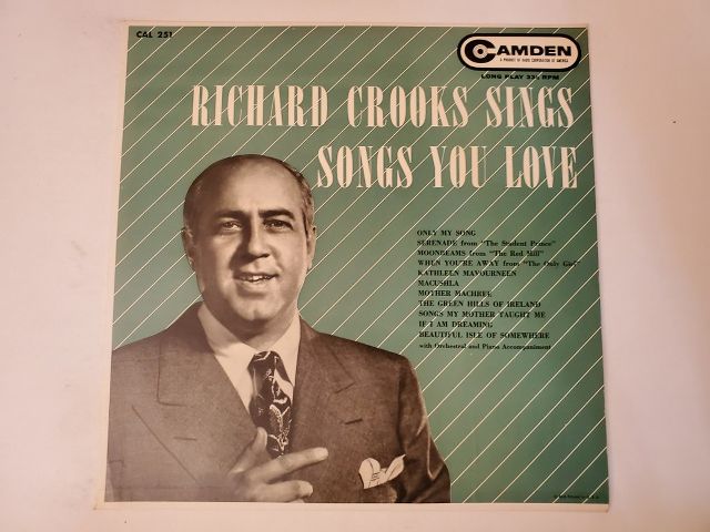 Richard Crooks Sings Songs You Love vinyl record