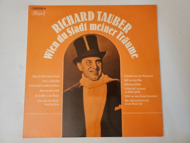 Richard Tauber Wien du Stadt meiner Tr?ume vinyl record
