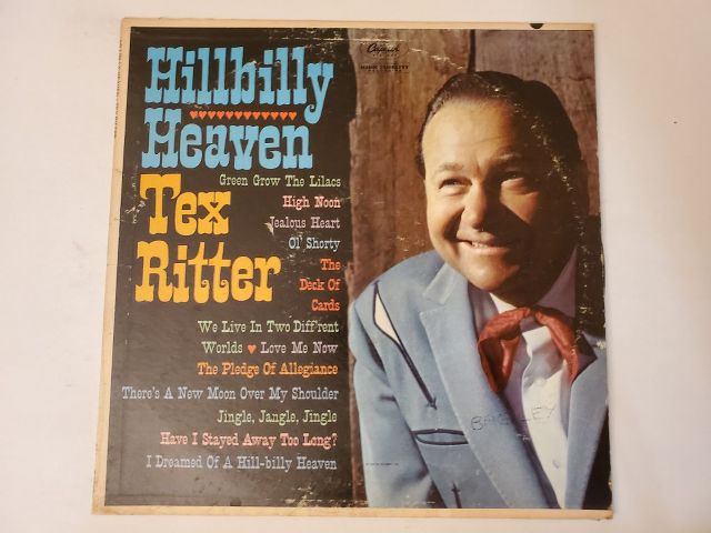 Tex Ritter Hillbilly Heaven vinyl record