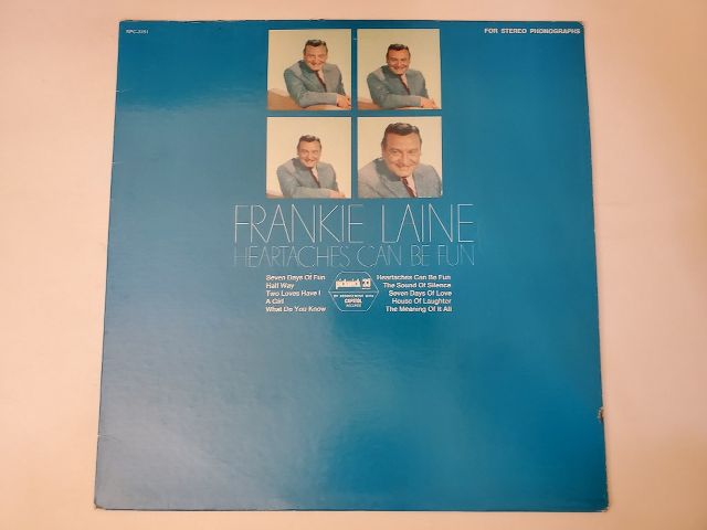 Frankie Laine Heartaches Can Be Fun vinyl record