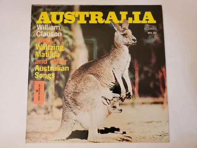 William Clauson Australia: William Clauson Sings Waltzing Matilda and Other Australian Songs vinyl record