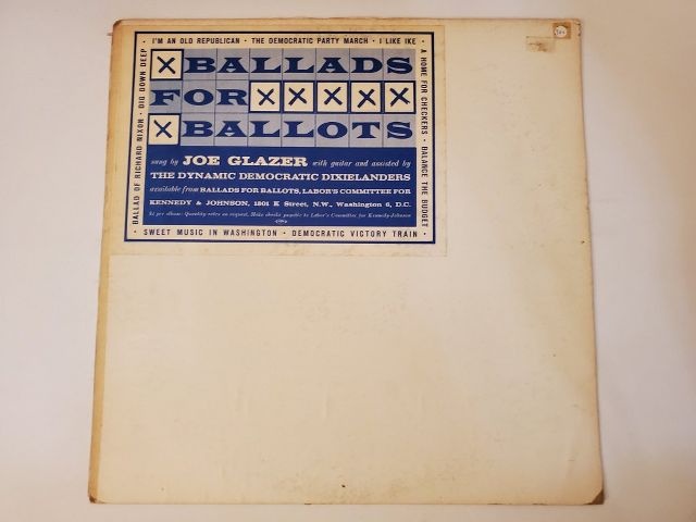 Joe Glazer Ballads for Ballots vinyl record