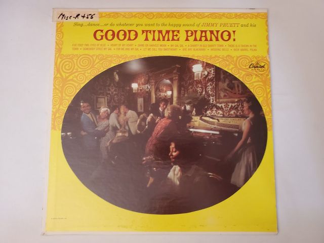 Jimmy Pruett Good Time Piano! vinyl record