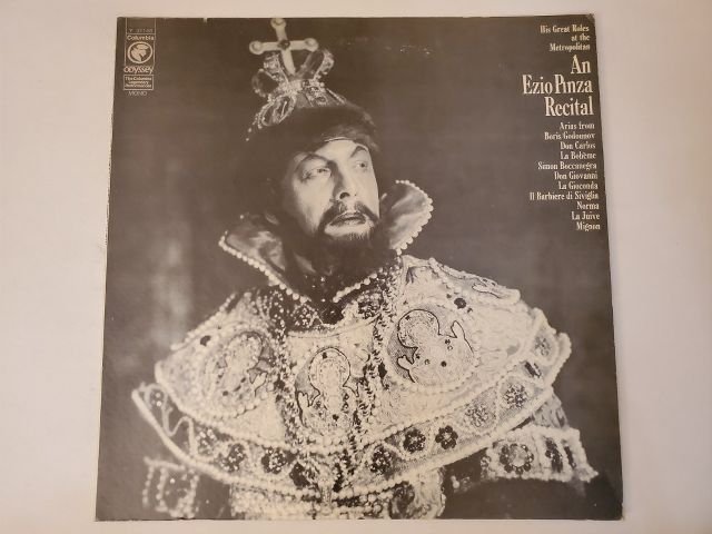 Ezio Pinza An Ezio Pinza Recital: His Great Roles at the Metropolitan vinyl record