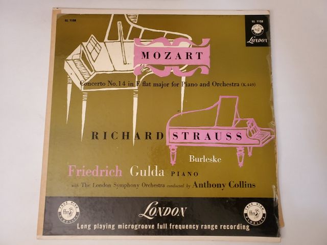 Friedrich Gulda Mozart: Concerto No. 14 in E flat major / Strauss: Burleske vinyl record