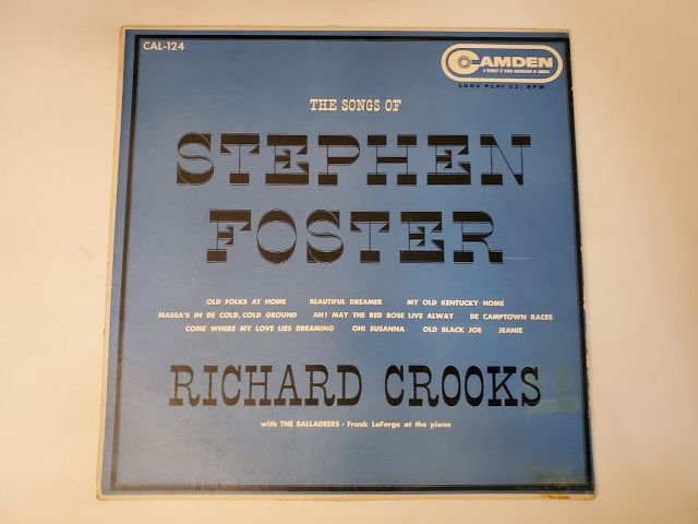 Richard Crooks The Songs of Stephen Foster vinyl record