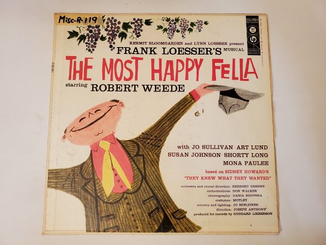 Frank Loesser The Most Happy Fella vinyl record