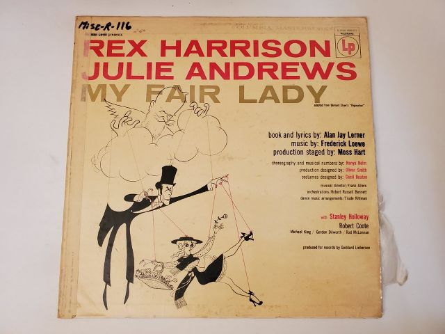 Rex Harrison, Julie Andrews My Fair Lady vinyl record