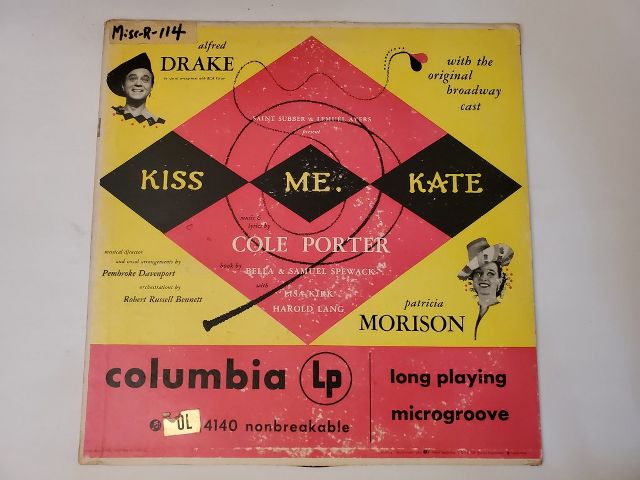 Cole Porter Kiss Me, Kate vinyl record