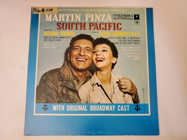 Original Broadway Cast South Pacific vinyl record